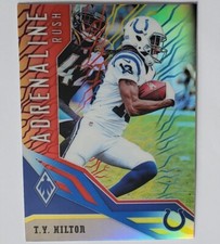 T.Y. HILTON 2018 Panini Phoenix Adrenaline Rush Football Card #15 Color Burst