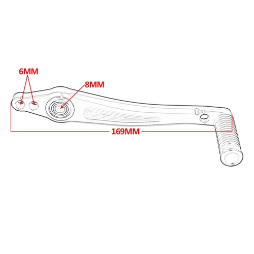 Silver Adjustable Dual Bearing Brake Shift Shifter Lever Toepeg For Race Rearset - Picture 9 of 9