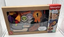 NEW Fisher-Price Head Chef Set Pretend Kitchen Cooking Play Set for Preschool