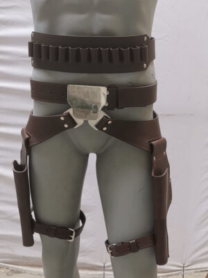 Cad Bane's belt Leather belt Double holster Full Rig Star wars Belt Cad Bane