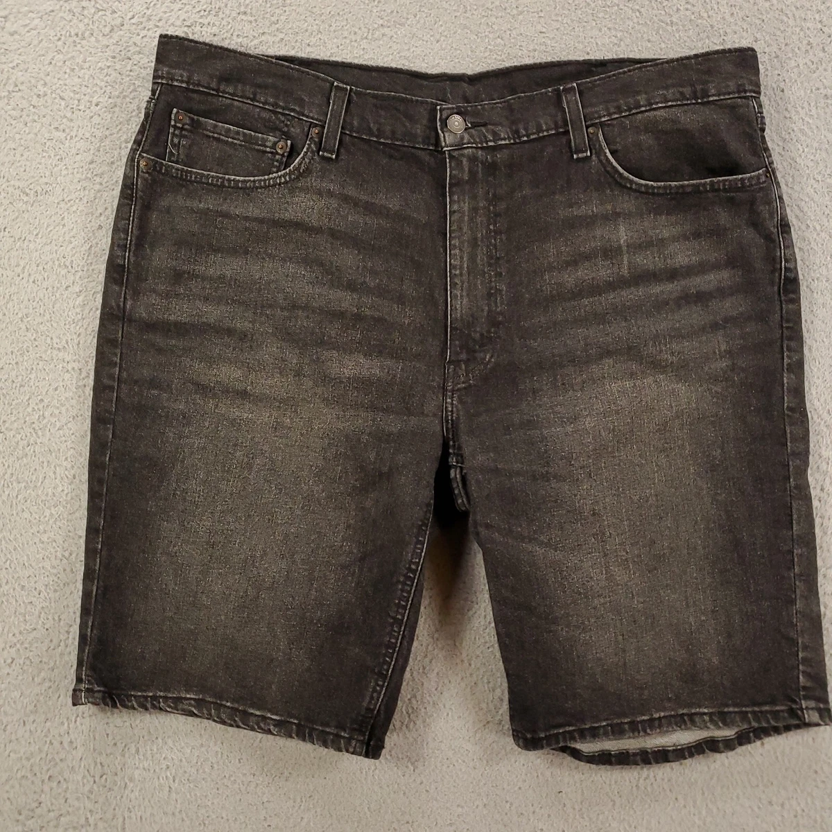 Levis 541 Shorts Mens 40 Black Denim Dark Wash Blackboard 42x10 eBay