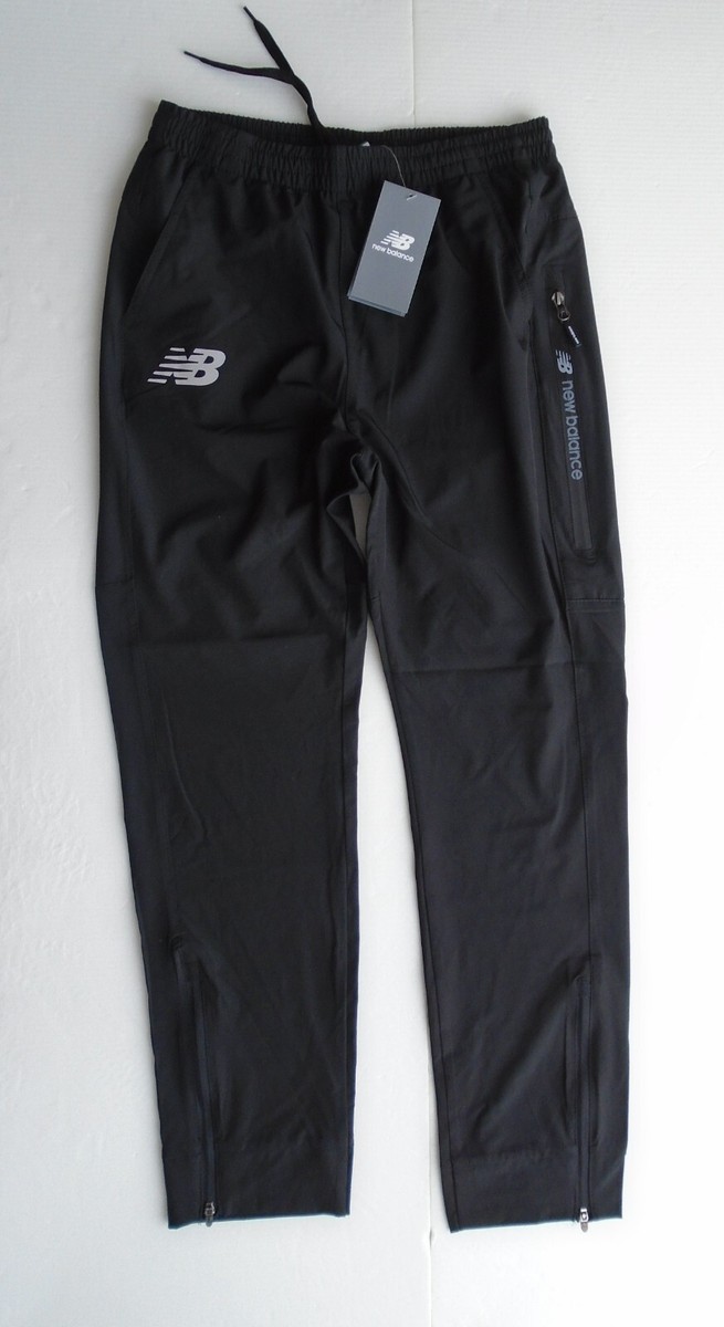 NEW BALANCE All Motion JOGGERS Mens Running Pants Black Side