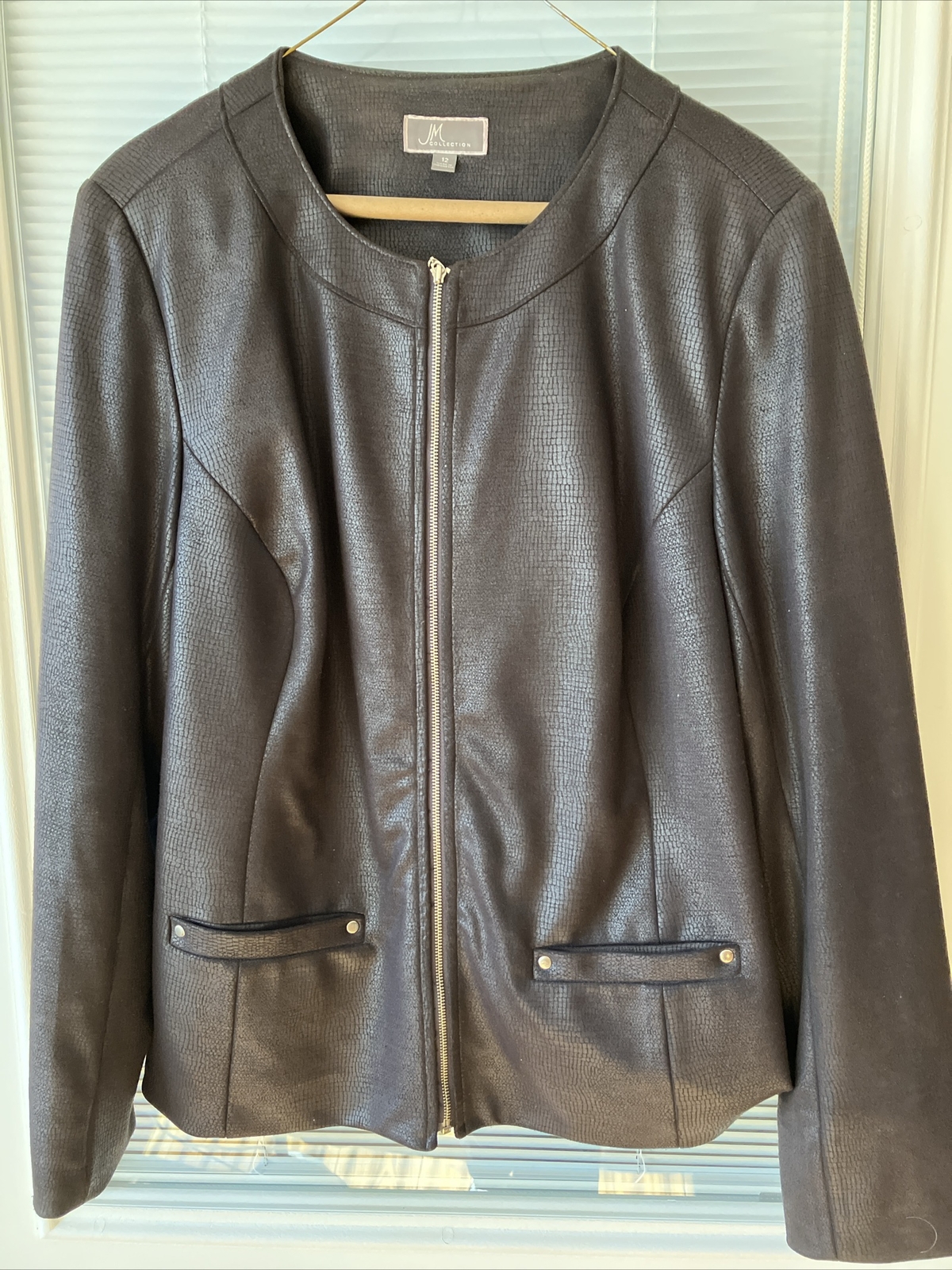 Pleather Jacket Size m Brown - image 1
