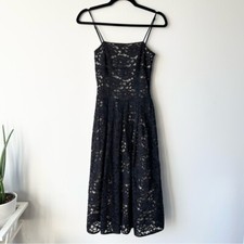 Vintage Jacob Spaghetti Fit and Flare Lace Dress Size 0