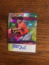 Juan Nunez Autograph 2024 Leaf Vivid Numbered 10/10 (15,742