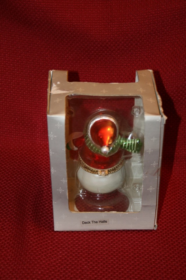 Mr. Christmas 2006 Porcelain Snowman Music Box Animated Carousel Deck ...