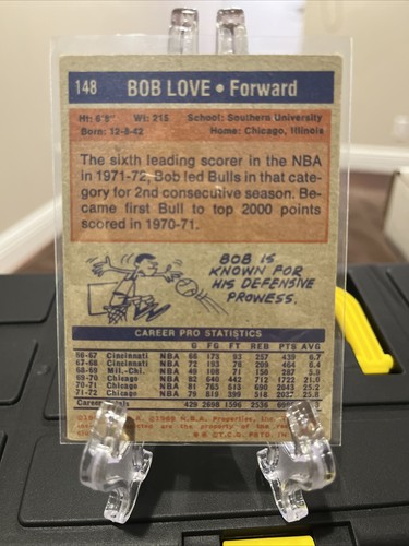 1972-73 Topps #148 Bob Love Chicago Bulls Vg - Picture 2 of 2