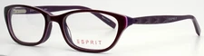 ESPRIT ET17419 513 Purple Womens Semi Cat Eye Full Rim Eyeglasses 50-17-135 B:31