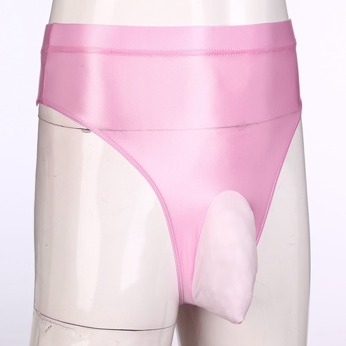 Herren Glänzende Slip Bulge Pouch Höschen Bikini Thong Unterhosen Unterwäsche - Picture 29 of 48