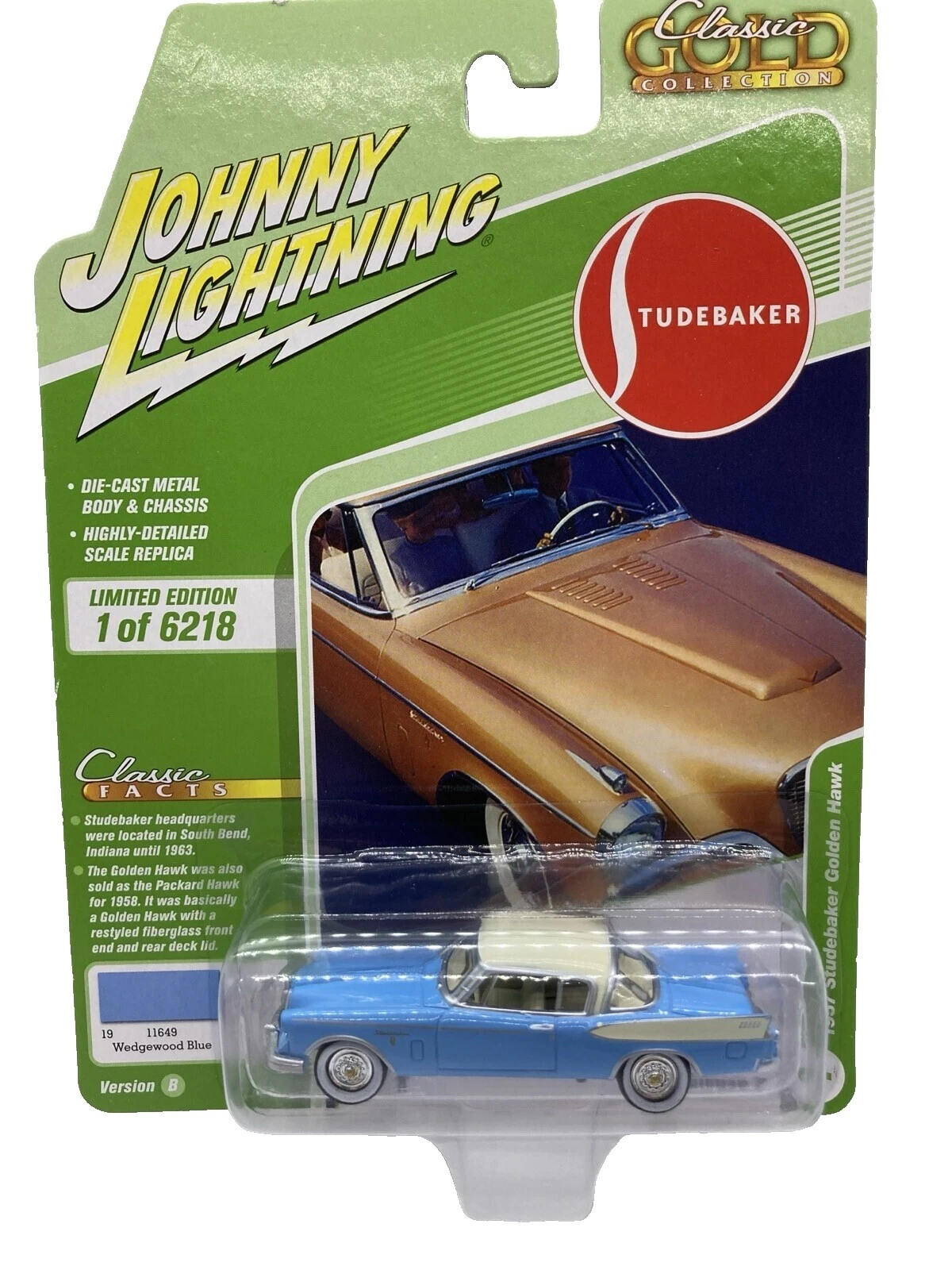 Vehículos diecast y de juguete Johnny Lightning Car Studebaker
