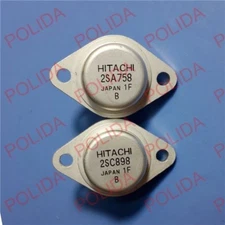 1pairs OR 2PCS  Transistor HITACHI TO-3 2SA758/2SC898 A758/C898