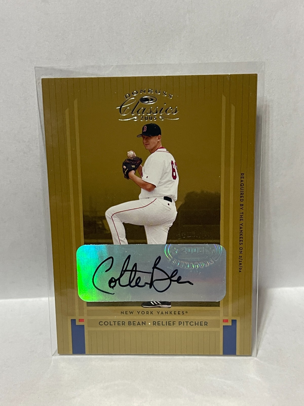 2005 Donruss Classics Significant Signatures Gold #205 Colter Bean /50 AUTO