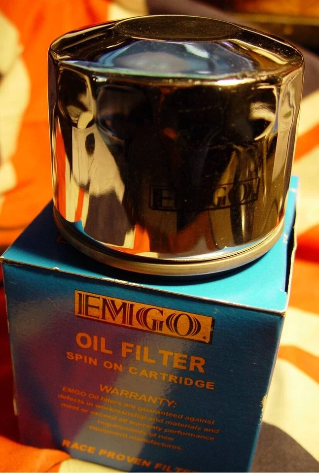 UNO (1) Norton Commando 1968-77, CROMO, filtro de aceite externo, 06-3371 Foto 2 de 3