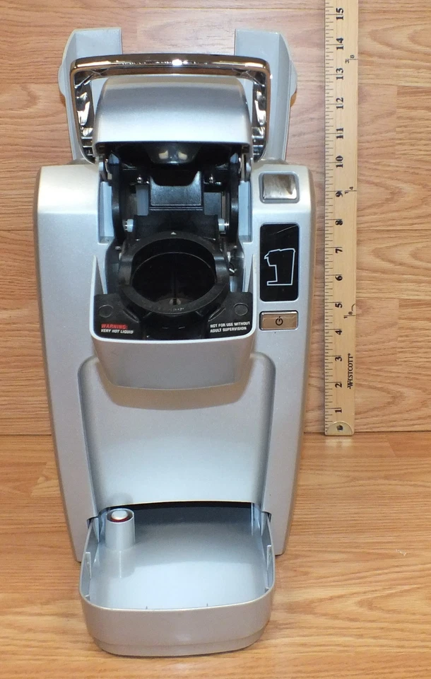 Genuine Keurig (K10) Gray & Silver Mini Personal Coffee Maker W/ No Drip Tray  - Image 2 of 4