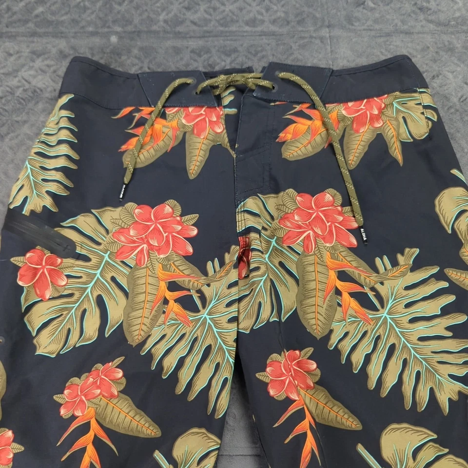 Bañador Dakine Board Shorts Florales 9" Entrepierna Surf Agua Cordón Hombres 30 Foto 2 de 4