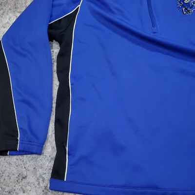 Charles River Apparel Sweater Men XLarge Blue Zip Pullover
