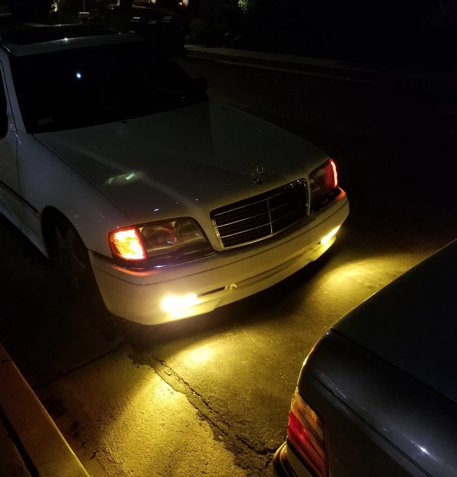 AMG Fog lights Gen 2 C36 E36 MERCEDES W202 W124 W140 R129 SL500 Foglamp Pair LR - Image 4 of 4