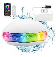 Pool Lights, 18W RGB Submersible Led Lights with APP and Remote Control, IP68...