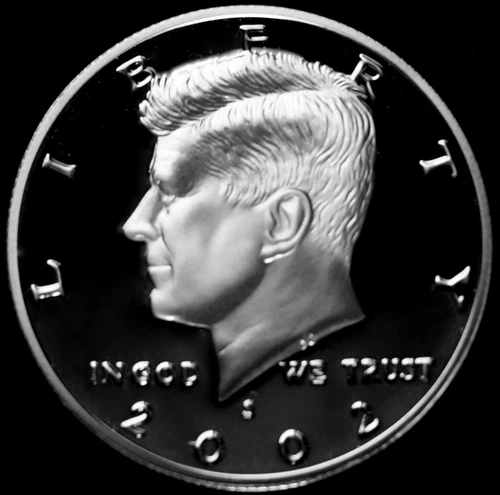 2002 S  Kennedy Mint Silver Proof Half Dollar from Original U.S. Mint Proof Set