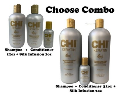 Biosilk Keratin Shampoo + Conditioner + Silk Infusion Choose Combo