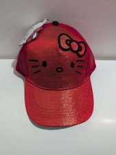 NWT Hello Kitty by Sanrio 2025 Red Glittering Baseball Hat Cap