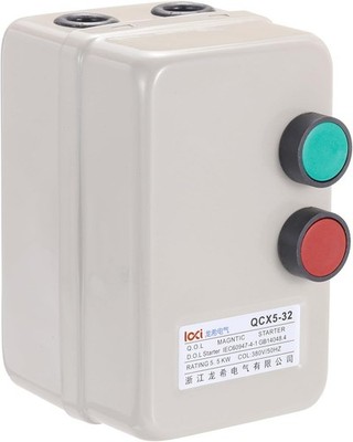 Magnetic Electric Motor Starter, 380V 5.5KW 7.5HP, 3 Phase Magnetic Switch Motor