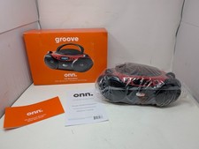ONN Groove CD Bluetooth Boombox Red AAABLK100009771 Open Box Complete US