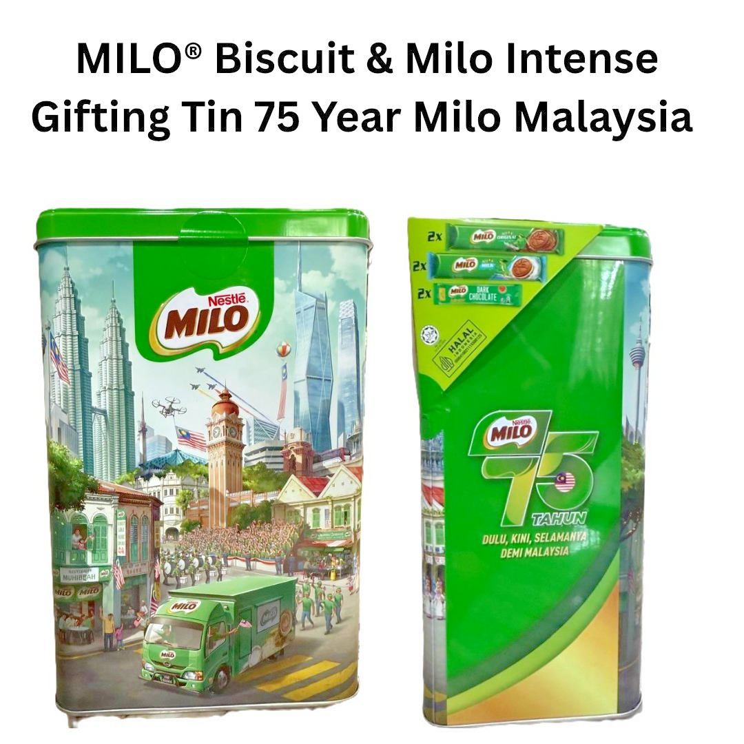 Nestle MILO® Biscuit & Milo Intense Gifting Tin 75 Year Milo