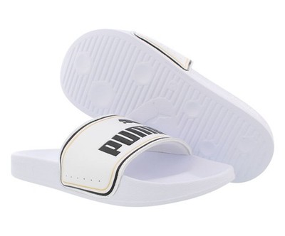 Puma Leadcat FTR Jr Girls Slippers Size 5, Color: Puma White/Puma Black