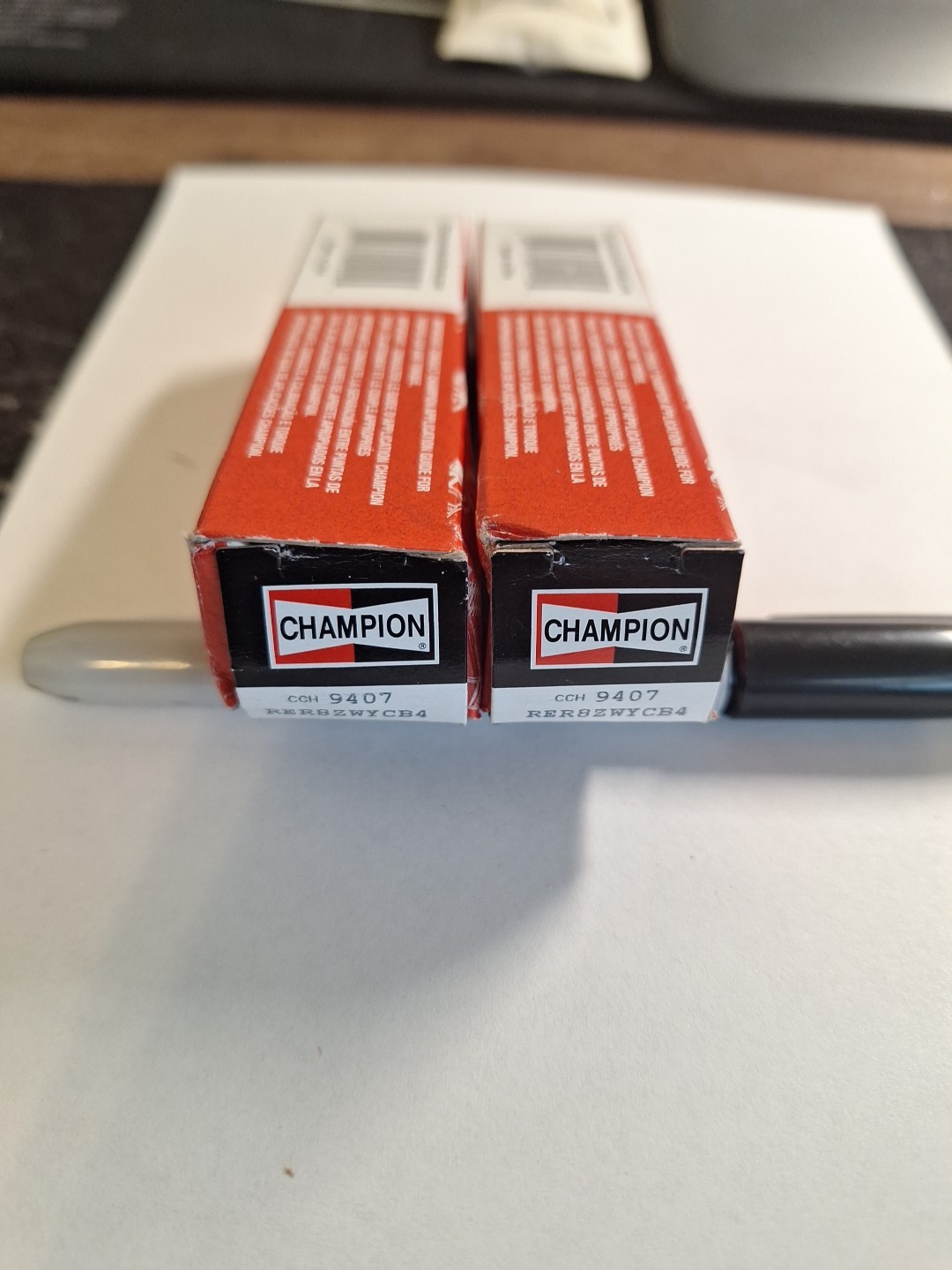 Pack Of 2 Genuine Copper Plus Champion Spark Plugs. RER8ZWYCB4 9407