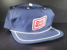 Vintage Oscar Meyer Blue Snapback Rope Hat
