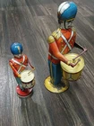 Vintage Tin Litho Drummer Soldier Toy Lot – J. Chein & Wolverine No. 27 Drum...