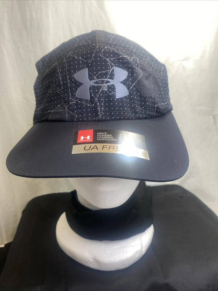 Under Armour Black Adjustable Sports Cap With Mesh Design Sports Heat Gear NEW - Image 2 of 4