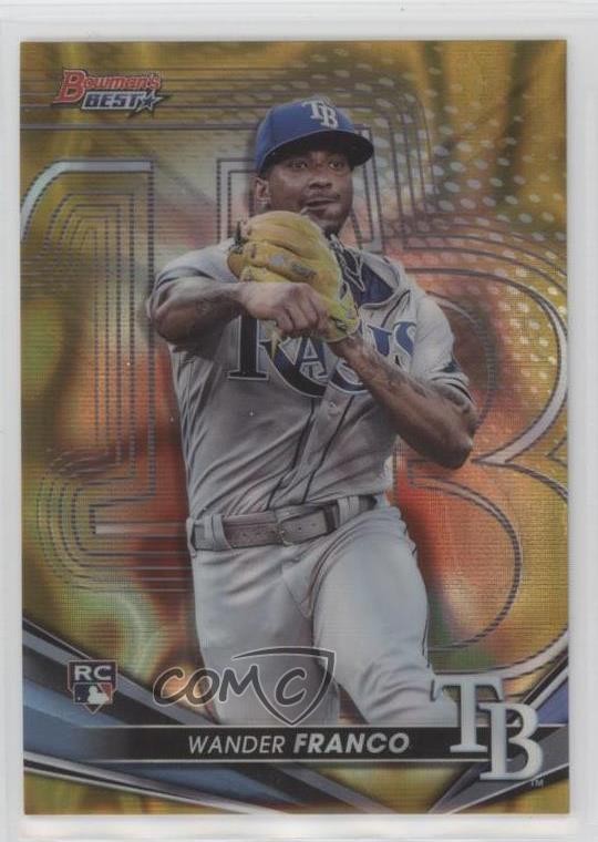 2022 Bowman's Best Gold Lava Refractor 16/75 Wander Franco #39 0c3