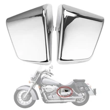 Psler Battery Side Fairing Cover For Shadow Ace Vt750 Vt400 19972003 chrome