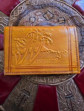 Vintage Genuine Leather Wallet Moroccan Handmade. Volume Sale 50 units/sale .