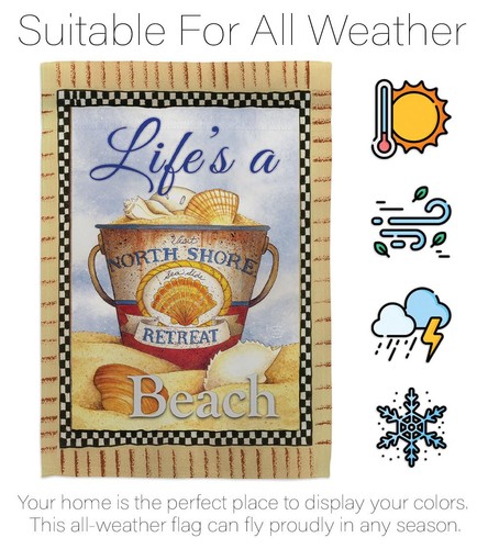 Summer Lifes Flag Garden Stake Banner Pole Stand Set Outdoor Tapestry Door Si... - Picture 6 of 11