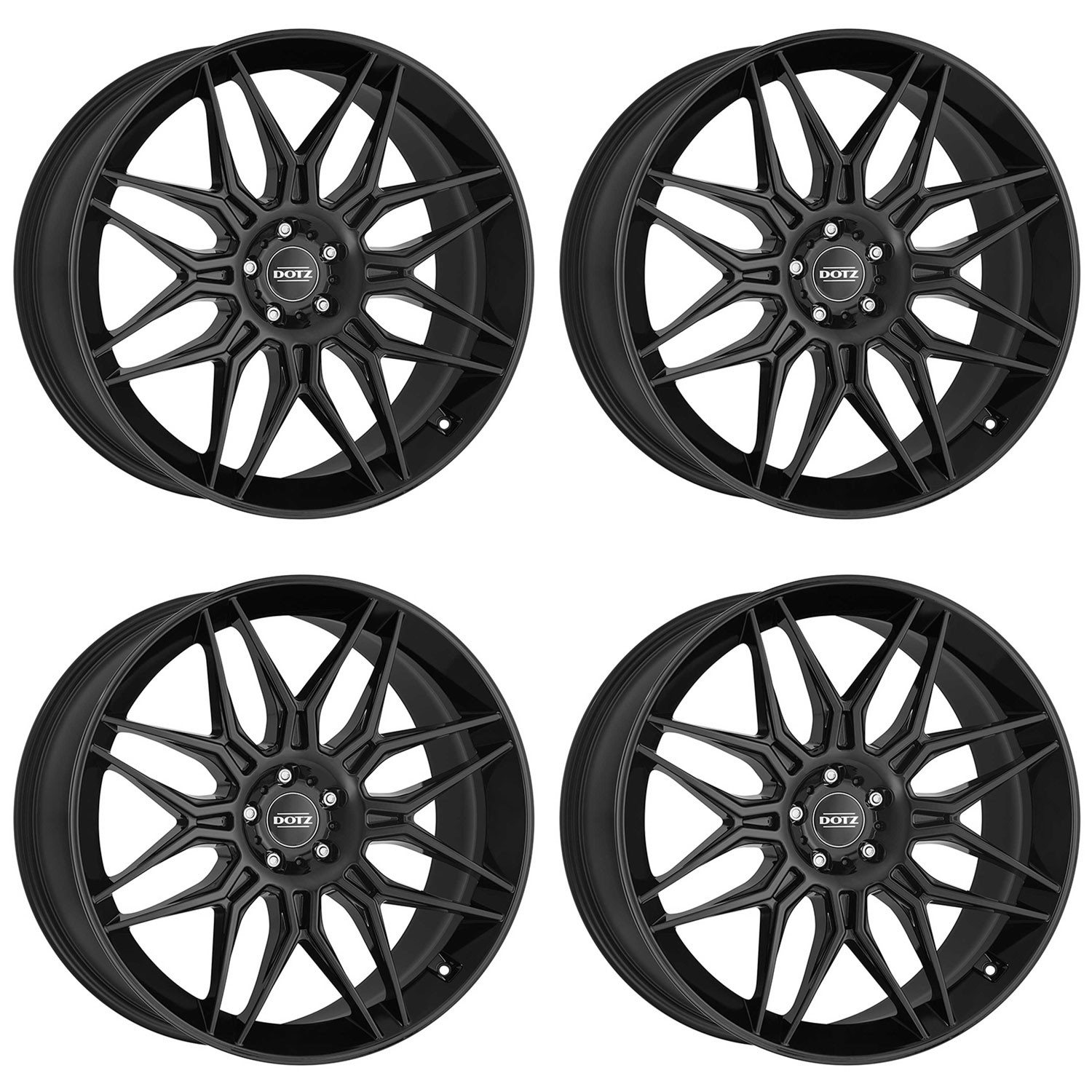4 Dotz LongBeach black wheels 10.0Jx20 5x112 for Audi Q7 Q8