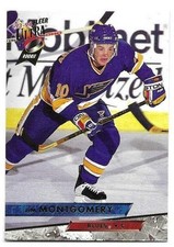 JIM MONTGOMERY 1993-94 FLEER ULTRA ROOKIE CARD NEAR MINT CONDITION. rookie card picture