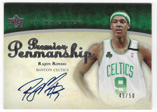 RAJON RONDO 2007 UD PREMIER PENNA AUTOGRAFO CARD #45/50!