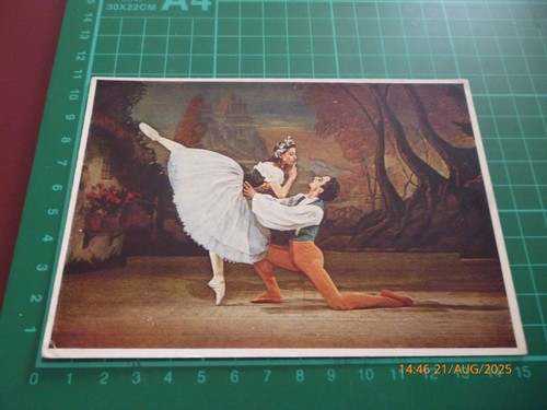MARGOT FONTEYN/ALEXIS RASSINE GISELLE BALLETT MEDICI POSTKARTE P.C. 1188 UNGESCHRIEBEN