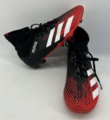 Adidas Predator 20.3 Firm Ground Soccer Cleats Black With Red Men s Size 5.5