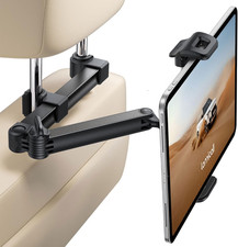 Lamicall Supporto Tablet Auto Poggiatesta [Clip Pieghevole] [Blocco Sicurezza]