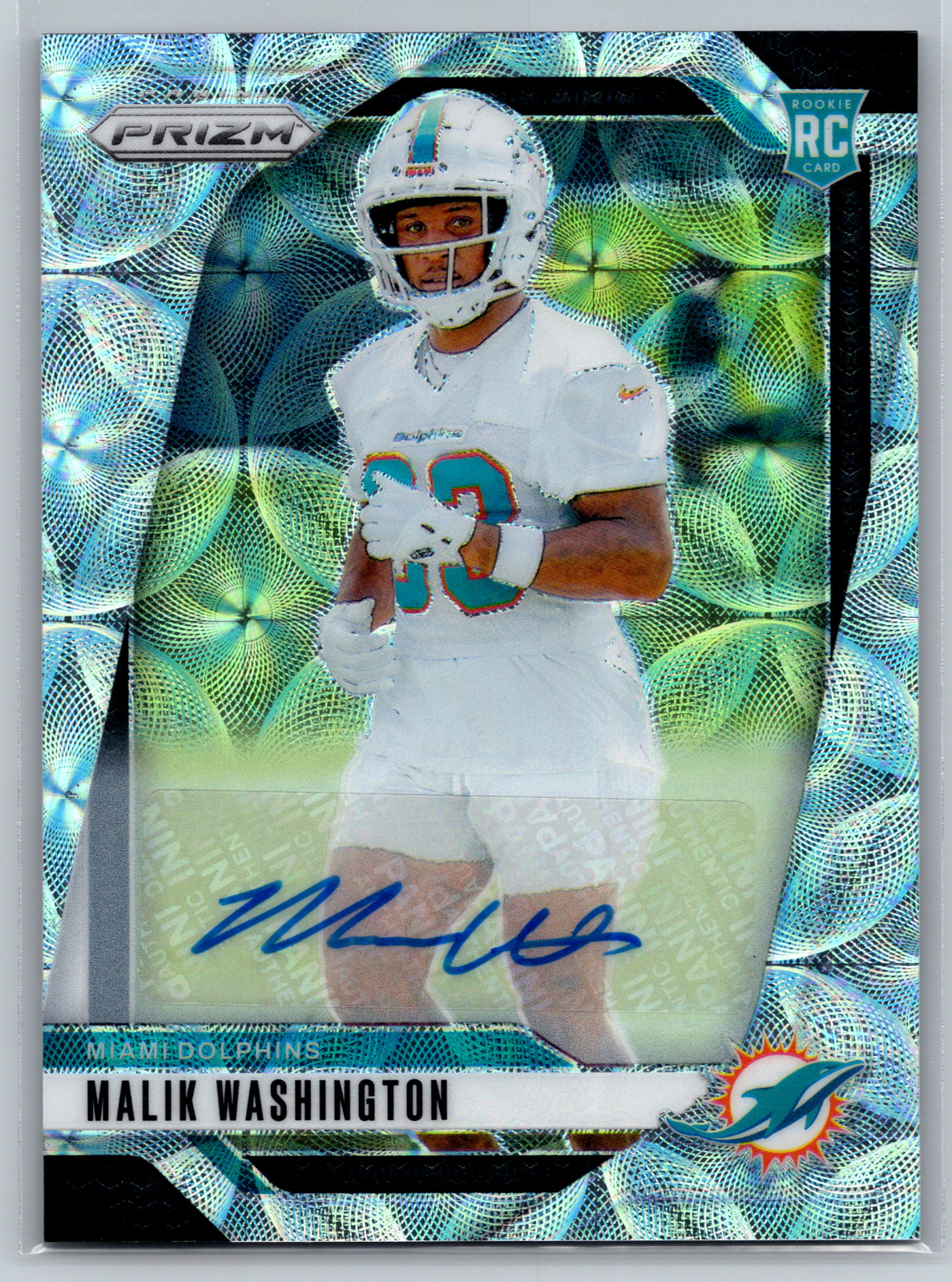 Malik Washington Panini Prizm #371 Autograph Choice