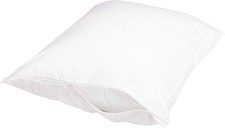 Standard Breathable 100 Cotton Hypoallergenic Pillow Protector W/ Zipper