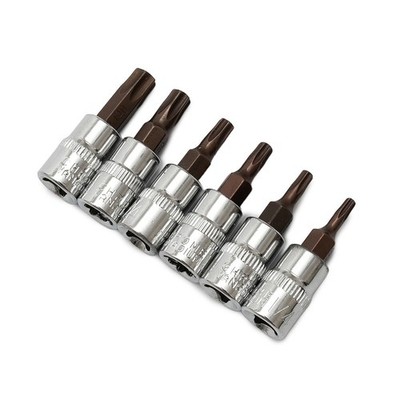 6 Stück Bit Sockel 1/4 Zoll Schaft 6.35mm Antrieb Heimtextilien Reparatur
