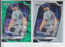 2 - 2025 Prizm CHRISTIAN SCOTT Silver + Green Cracked Ice Mets #92
