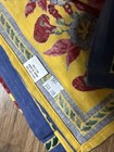 Vintage Williams Sonoma Provence French Tablecloth 70 x 70 Yellow Floral Bee — photo 2
