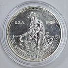 1986 1oz .999 Silver Engelhard Prospector Round in a Capsule