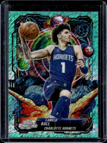 2025 Topps Cosmic Chrome LaMelo Ball Aqua Equinox Refractor (RAW)